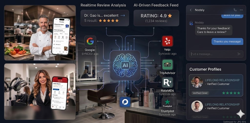 Business owners receiving 5-star reviews
